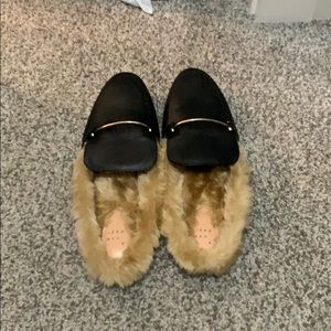 Target “a new day” faux fur mules